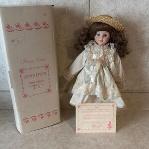Princess House Porcelain Collector Doll with Cream Dress